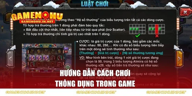 Hướng dẫn cách chơi thông dụng trong game